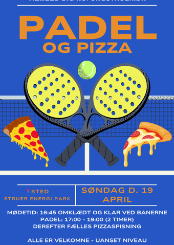 Padel og pizza - Klik for at tilmelde dig