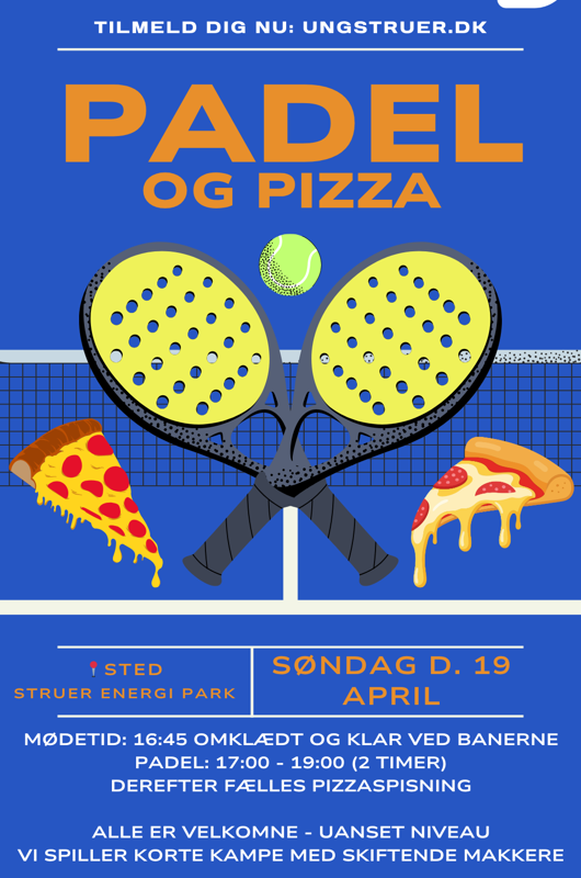 padel og pizza